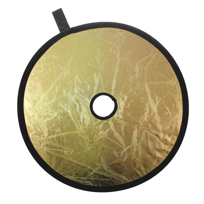 BLENDA 2w1 OTWÓR NA OBIEKTYW SREBRNA ZŁOTA 60 cm Marka E-trade