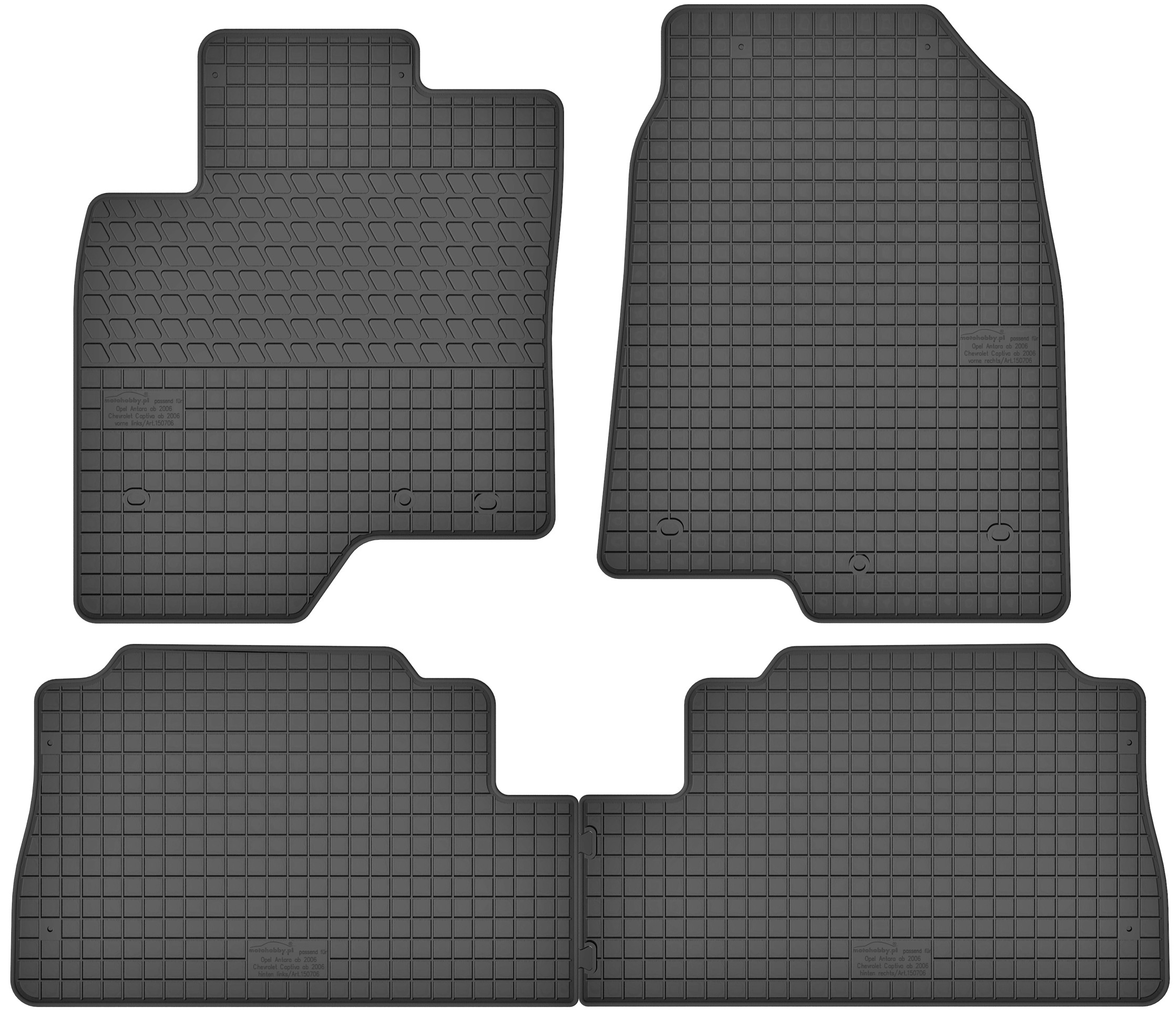 

Dywaniki gumowe dedykowane do Opel Antara 06-15