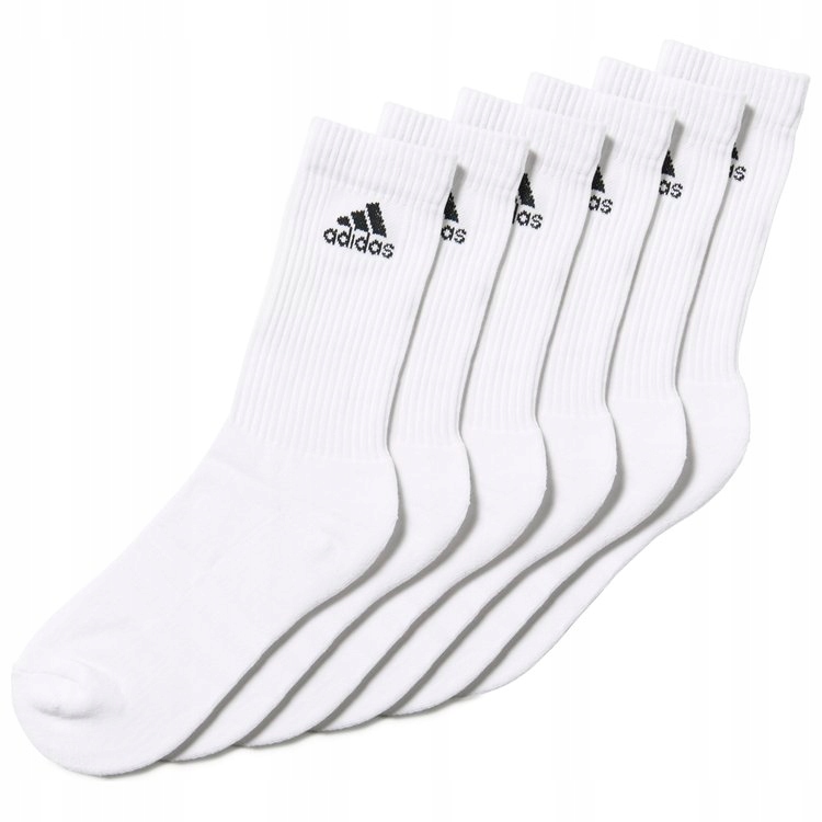 ADIDAS SKARPETY DŁUGIE STRIPES r.47-50 BIAŁE 6PAK Marka adidas