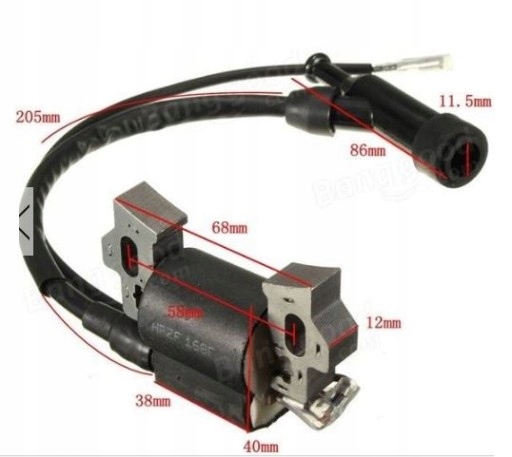 CEWKA ZAPŁONOWA MODUŁ AGREGAT ISKROWNIK 168F 170F HONDA GX160 GX200 Typ cewka