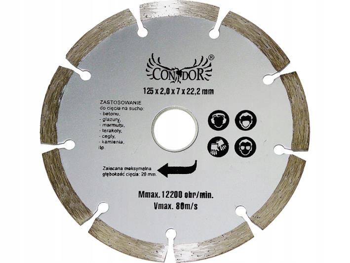 

Tarcza Tarcze Diamentowa Na Sucho Segmentowa 125mm