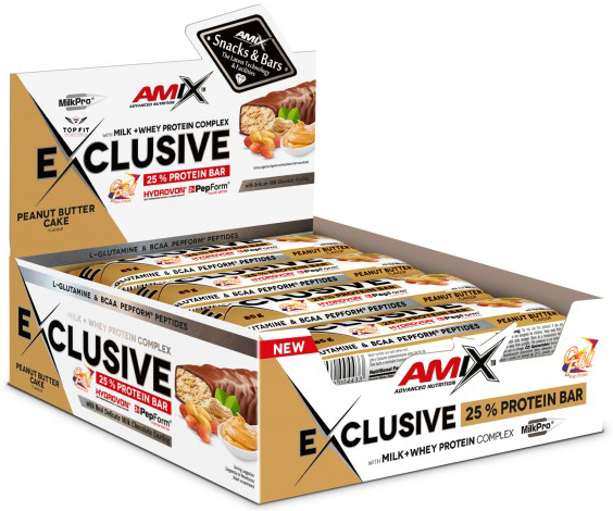 Amix Exclusive Proteinová Tyčinka 12x85