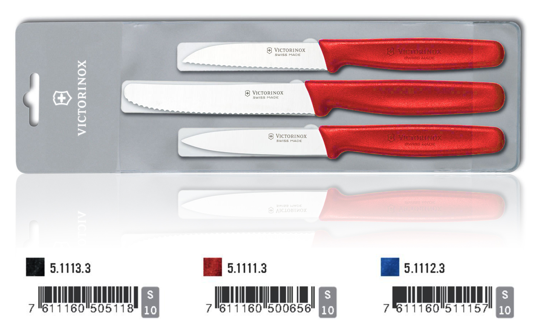 

Victorinox Pikutek Komplet 3 Noży 5.1111.3 Red