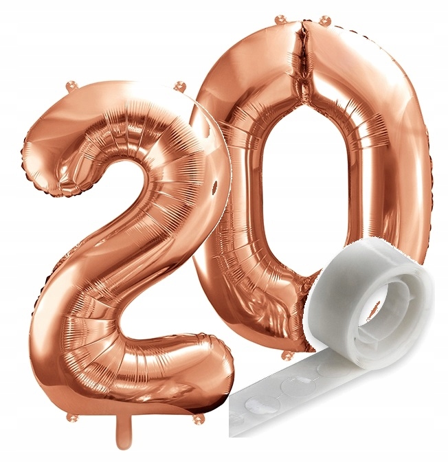 

Balony cyfry na 10-99 urodziny 86cm 2szt. + Gratis