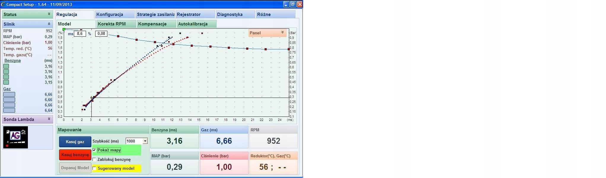 INTERFEJS DO GAZU LPG USB FTDI złącze DIGITRONIC Marka CCY