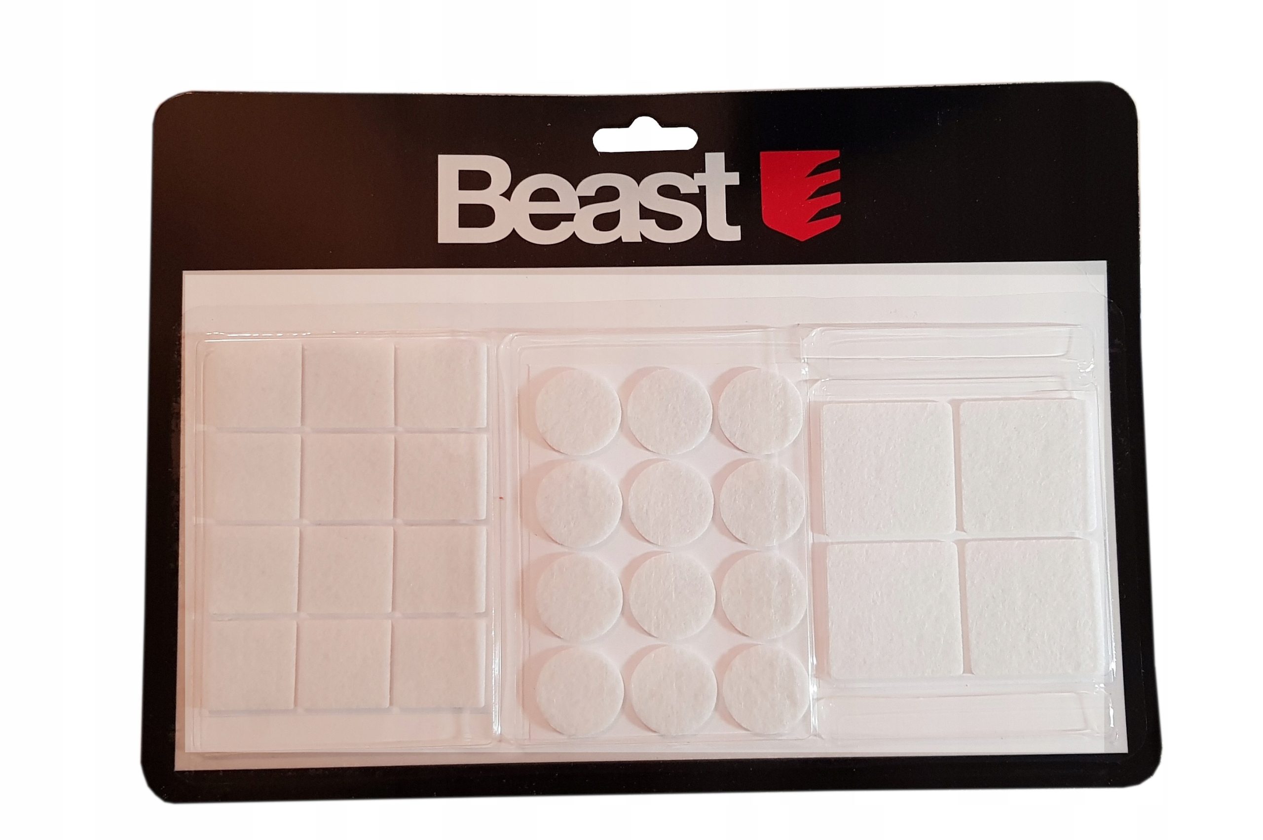 PODKŁADKI FILCOWE POD MEBLE 28szt BIAŁE