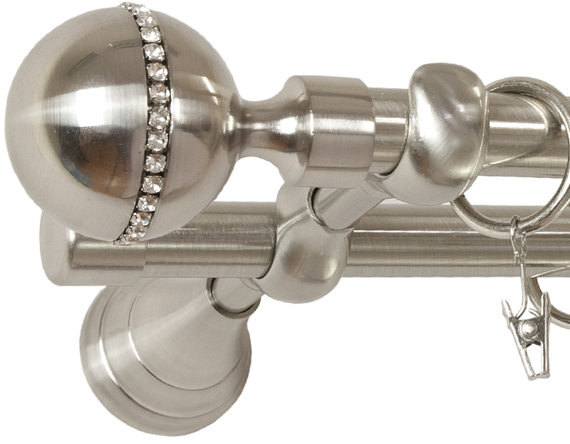 

Karnisz Crystal 320 cm Podwójny 3,2 karnisze fi 19