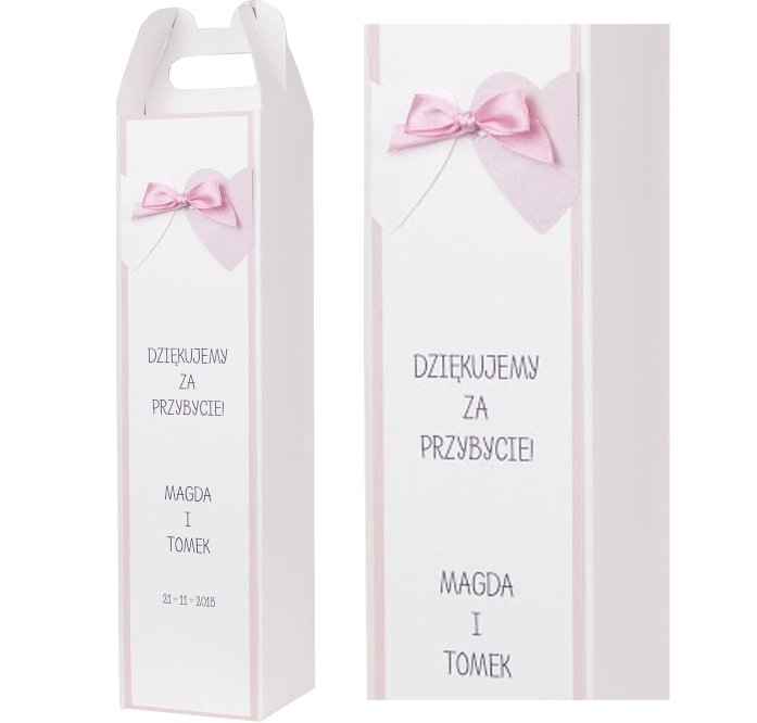 

spersonalizowane pudełko na wódkę, pink, personal.