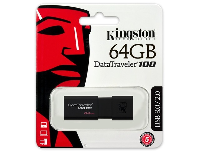 

Kingston Pendrive Pamięć DT100 G3 Usb 3.0 64 Gb