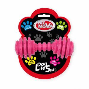 

Zabawka Supermocny Gryzak hantel zapach mięty 12cm