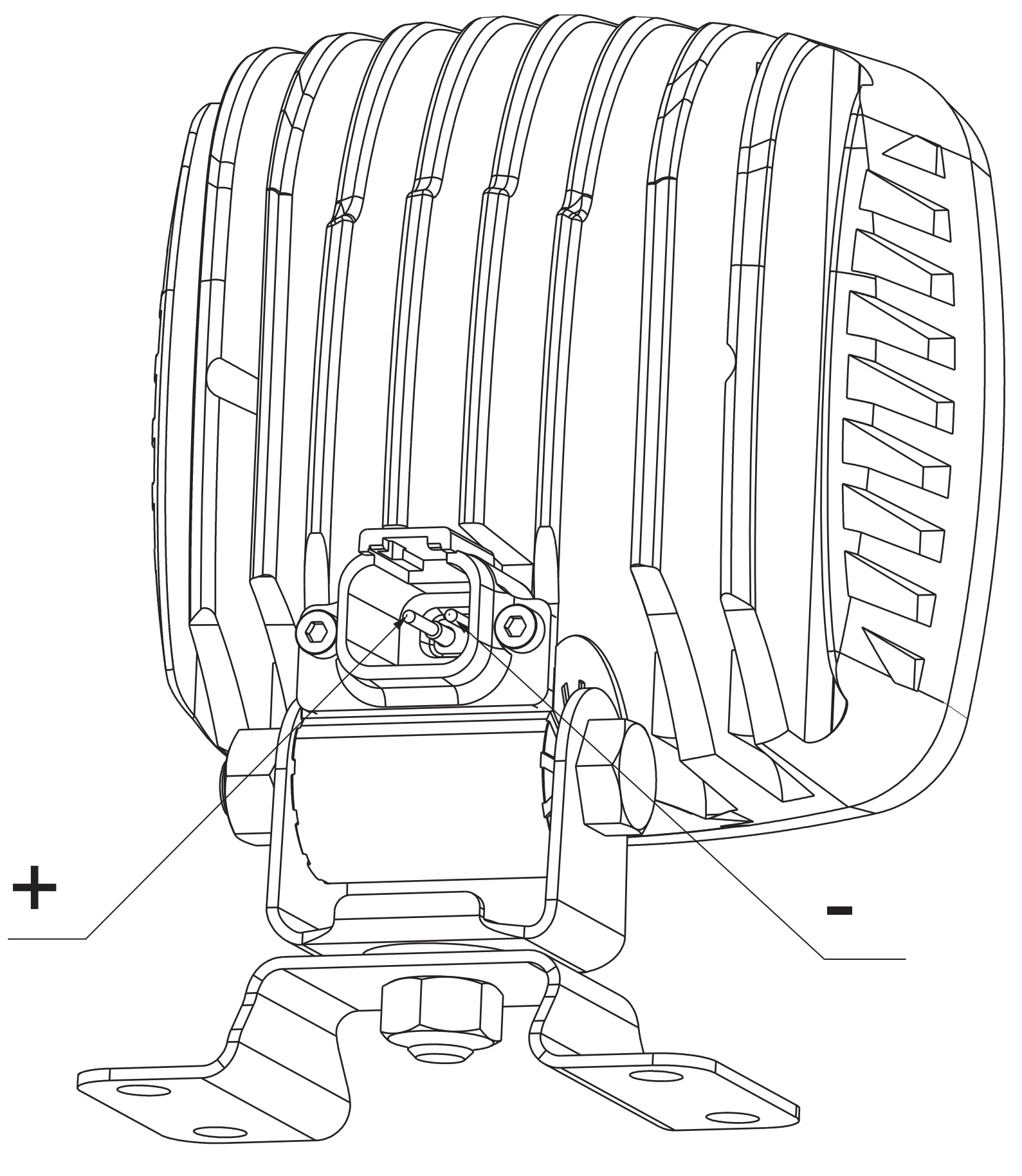 HALOGEN ROBOCZY LED 12 24V WERSJA DS Part number FT 036 DS LED ALU 2800