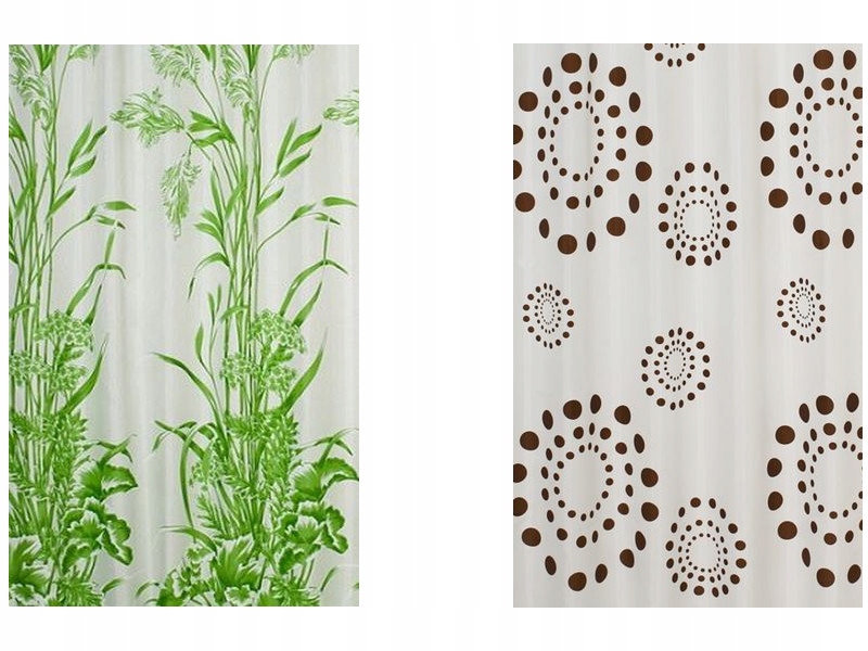 ZASŁONA PRYSZNICOWA ŁAZIENKOWA z wieszakami TEKSTYLNA 120x200 kotara Rodzaj zasłonki tekstylna