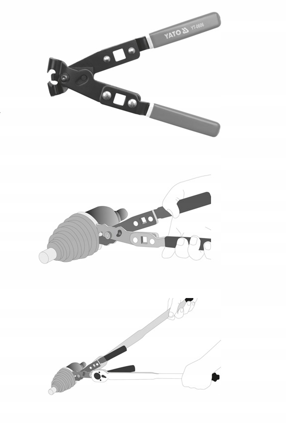 Кабельный зажим yato pliers YT-0606