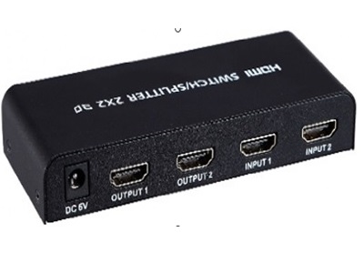 Switch Splitter HDMI 2x2 3D MATRIX 2/2 pilot Wwa Cable Length 20 m