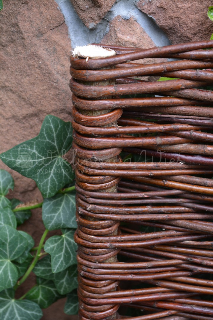 PALISADA WIKLINOWA 15/60 płotek obrzeże z wikliny Seria Palisada wiklinowa