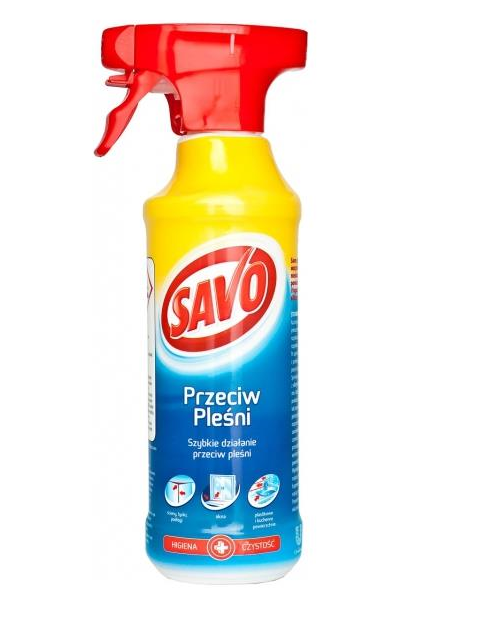 

Spray Pleśniobójczy Savo środek pleśń grzyby 500ml