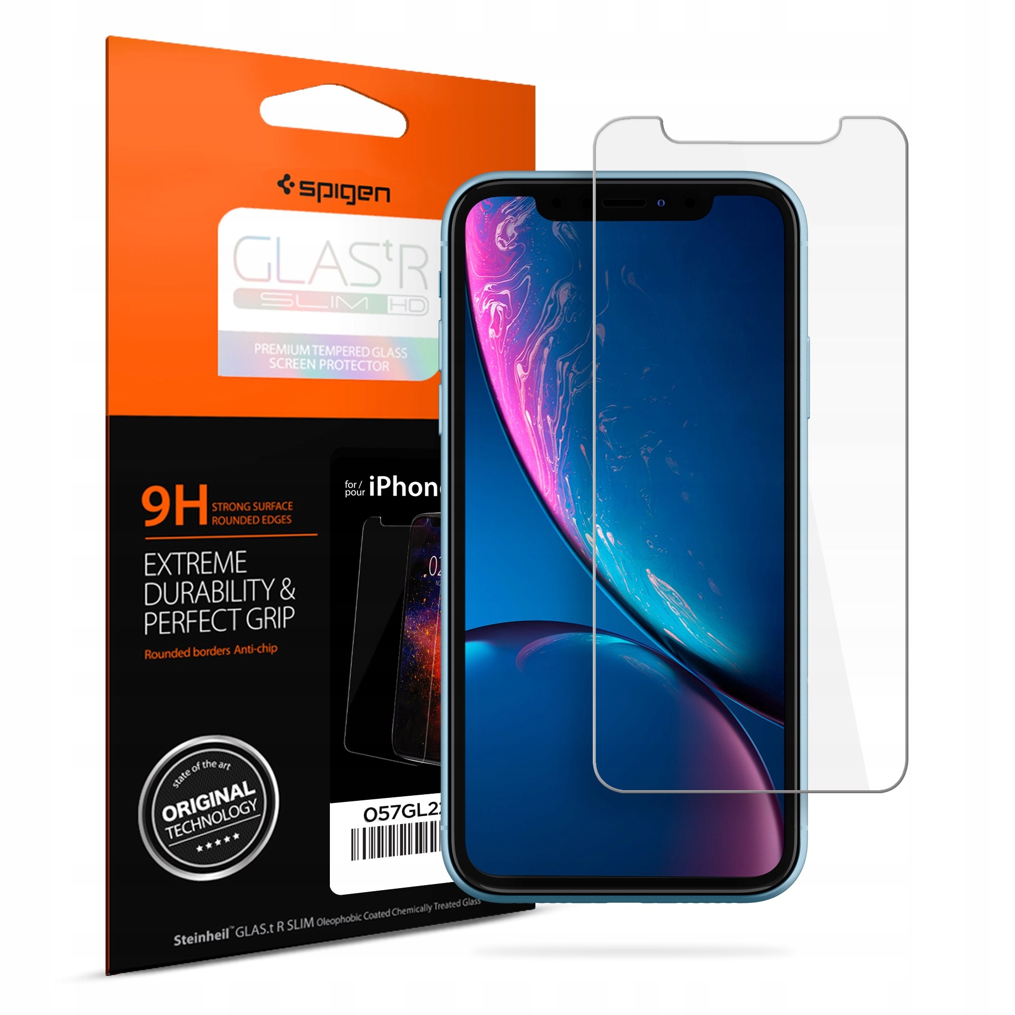 

Szkło do iPhone 11 / Xr, Spigen Slim, do etui