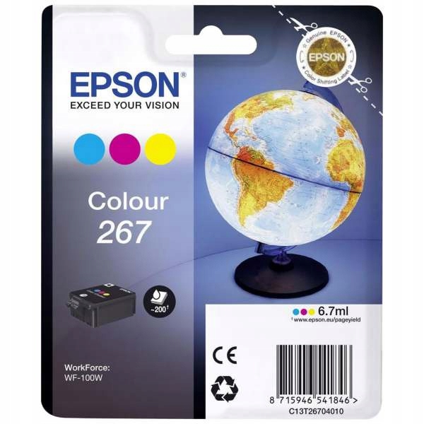 

Tusz org. Epson T267 Kolor T2670 WF-100W *od Ręki*