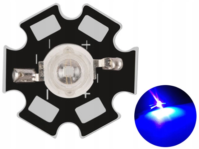 Dioda POWER LED 1W EPILEDS Blue 460-470nm PCB Marka bez marki