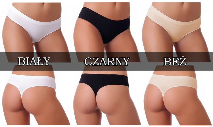 Majtki STRINGI LILI GATTA bezszwowe r. M Rozmiar M