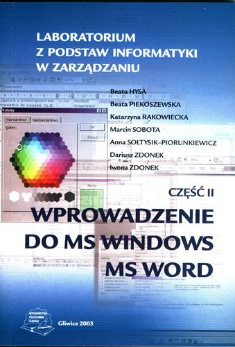Laboratorium Z Podstaw Informatyki W Zarządzaniu