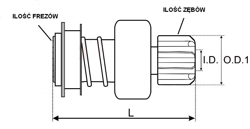 BENDIKS ROZRUSZNIKA HITACHI OPEL ISUZU YANMAR EAN (GTIN) 5705541115552