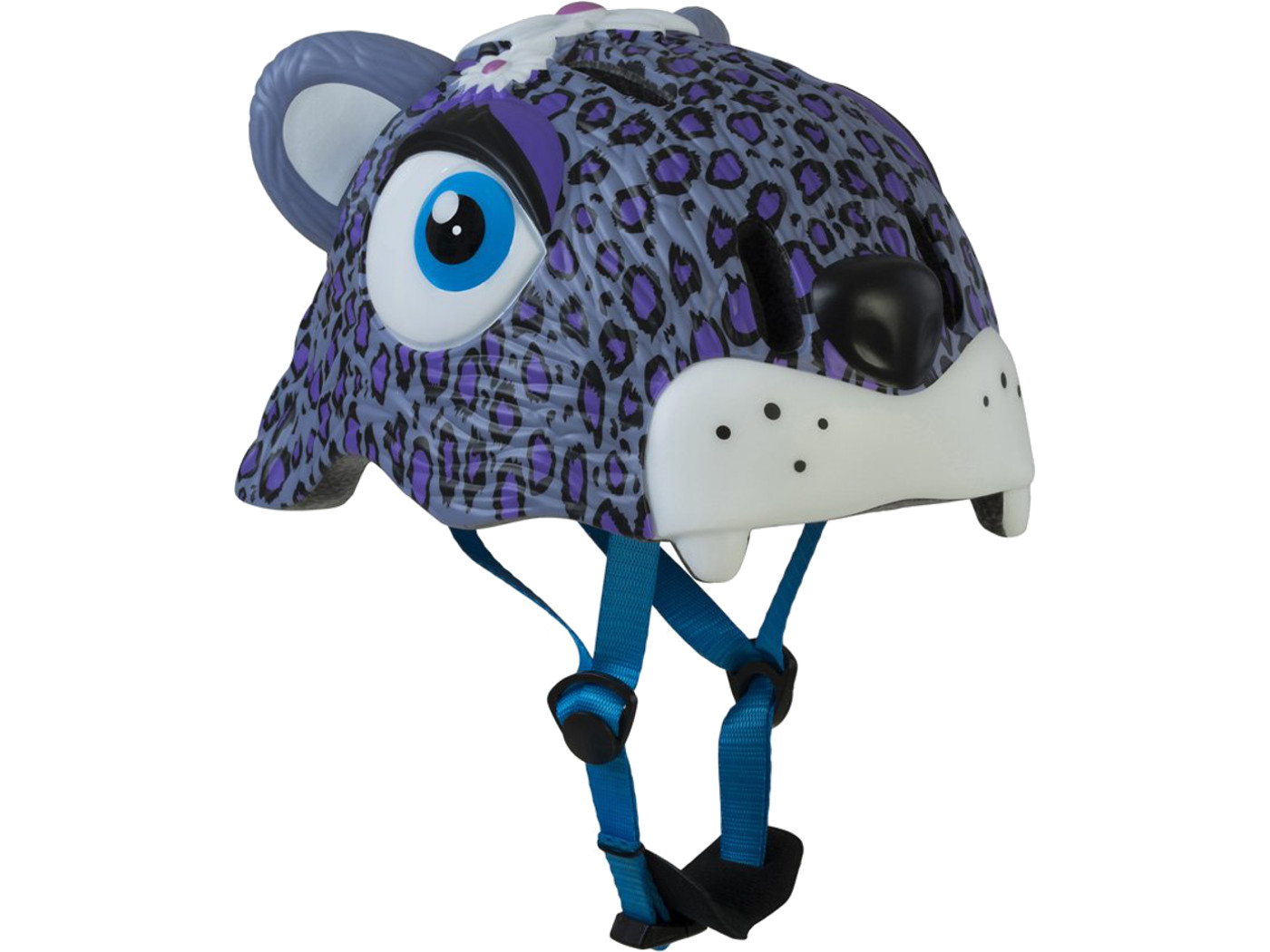 Детский шлем CRAZY SAFETY purple Leopard