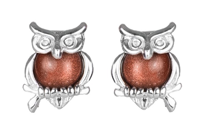 

Piękne Kolczyki Srebrne Sówki Sowy Srebro pr.925