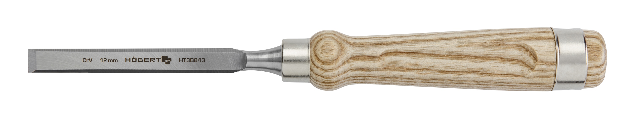 DŁUTO PŁASKIE 12MM DREWNIANA RĄCZKA HOGERT HT3B843