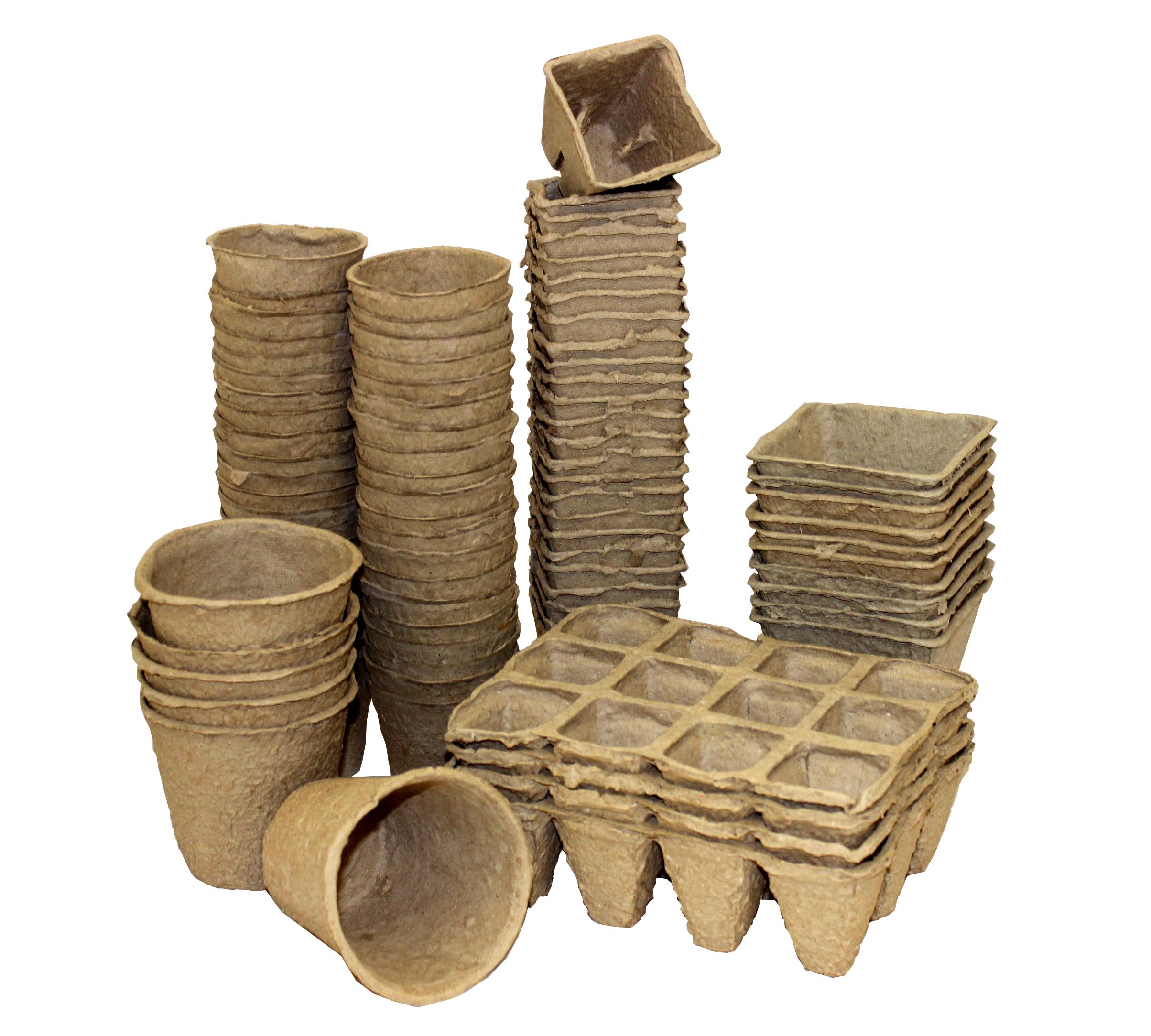 DONICZKI TORFOWE 60szt ROZSADY 6cm SADZONKI 8464 Wysokość produktu 6 cm