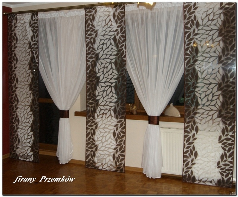 

Firany Komplet firan 3 panele +2 kokony Balkon