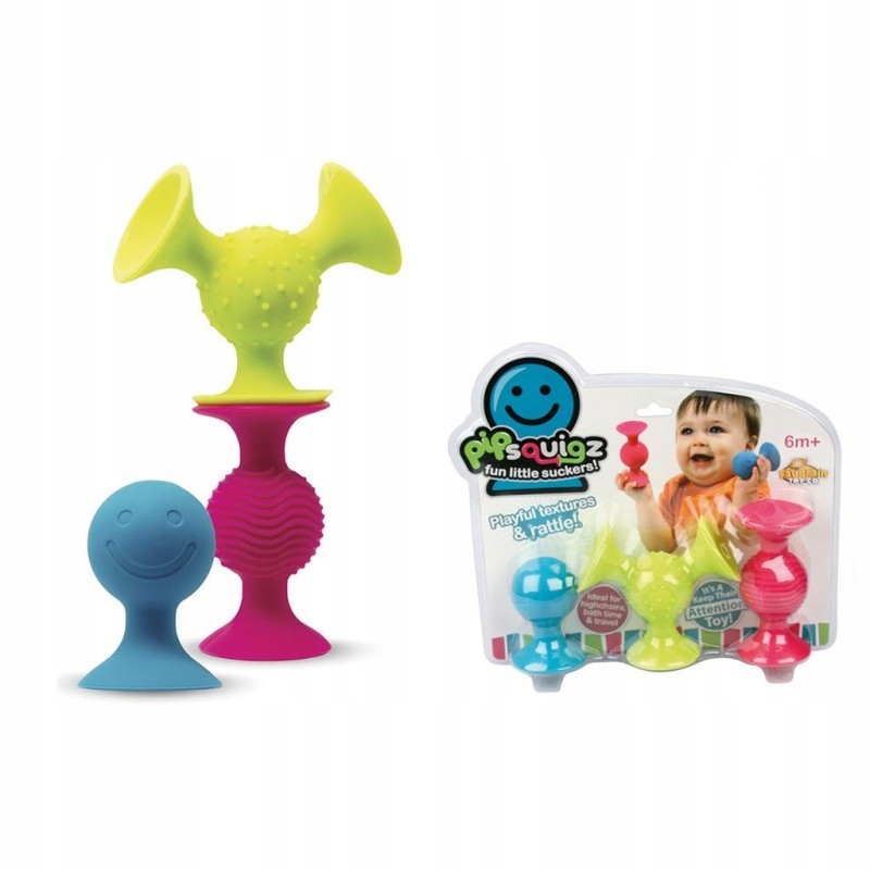 Fat Brain Toys Bobo Przyssawki 3 SZT DUŻE Płeć chłopcy