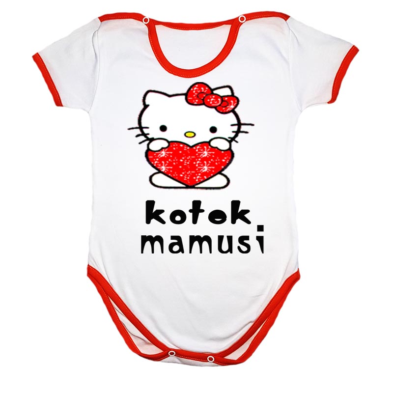 

Body napisy Krótki Rękaw bawełna Polskie 128 cm