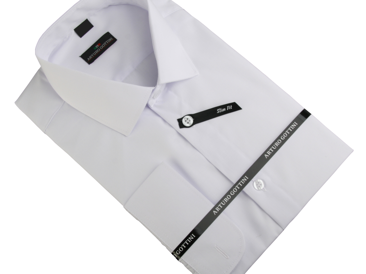 KOSZULA BIAŁA GŁADKA 37/38 176-182 SUPER SLIM Rozmiar kołnierzyka 38