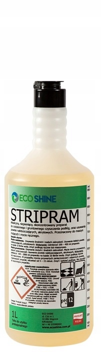 ECO SHINE STRIPRAM Folyadék oldószerekkel a polimer tisztításához és eltávolításához 1L