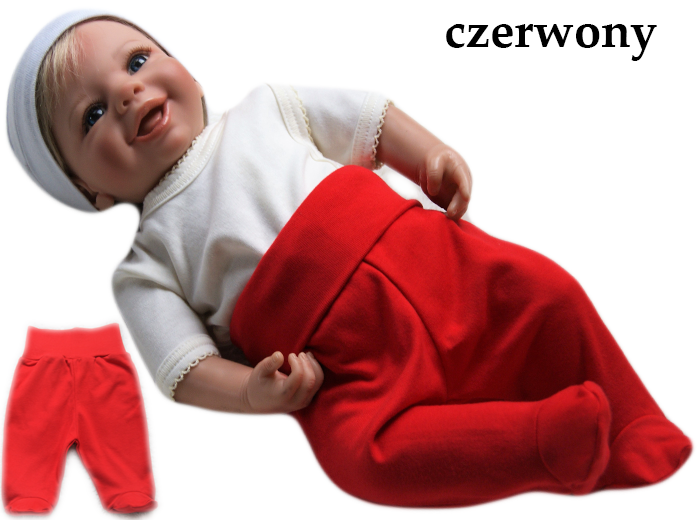 PÓŁŚPIOSZKI śpioszki 80 ze stopką bawełniane Rozmiar 80