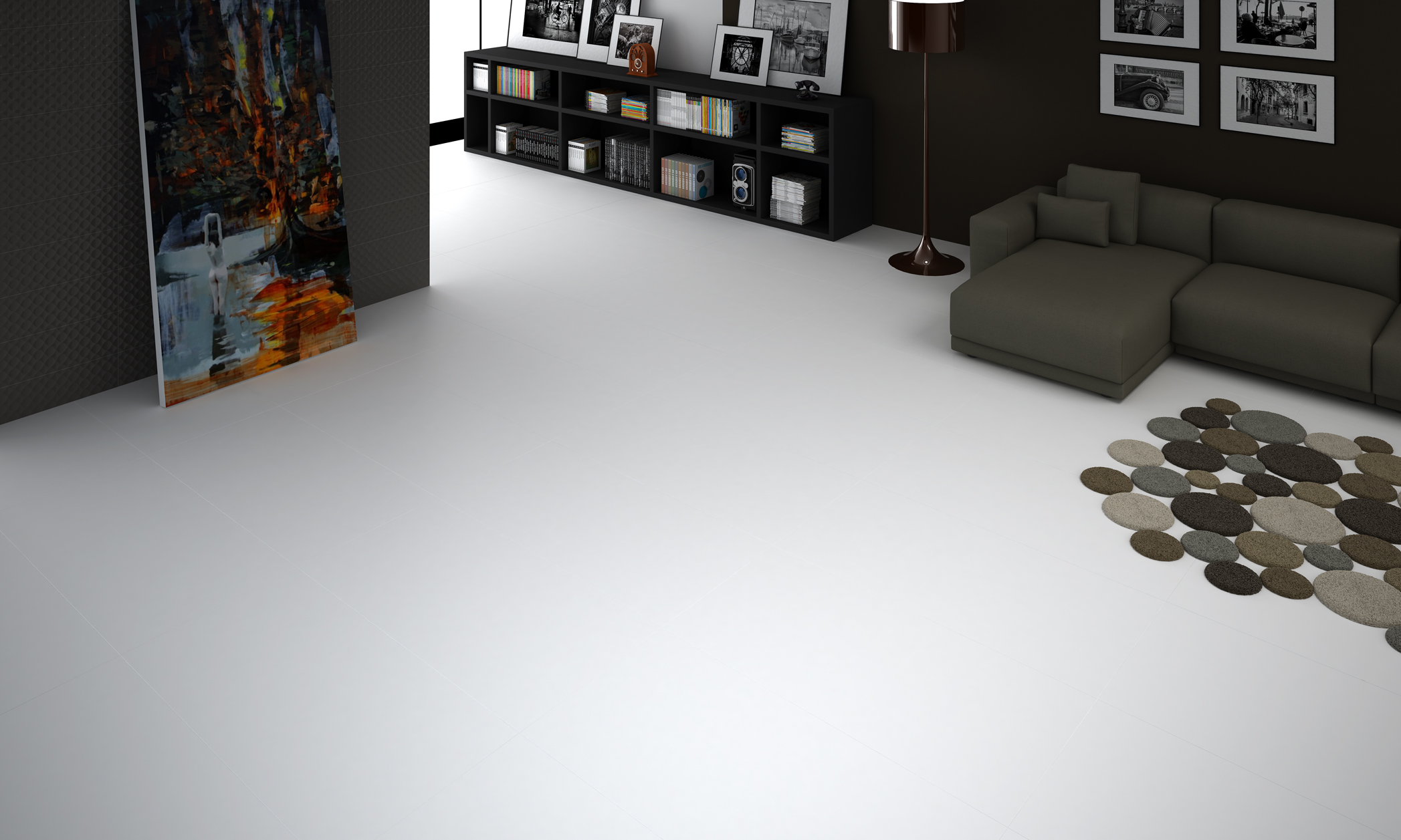 płytki białe matowe monokolor 120x60 60x120 gres biały mat matowy Marka Kaflando