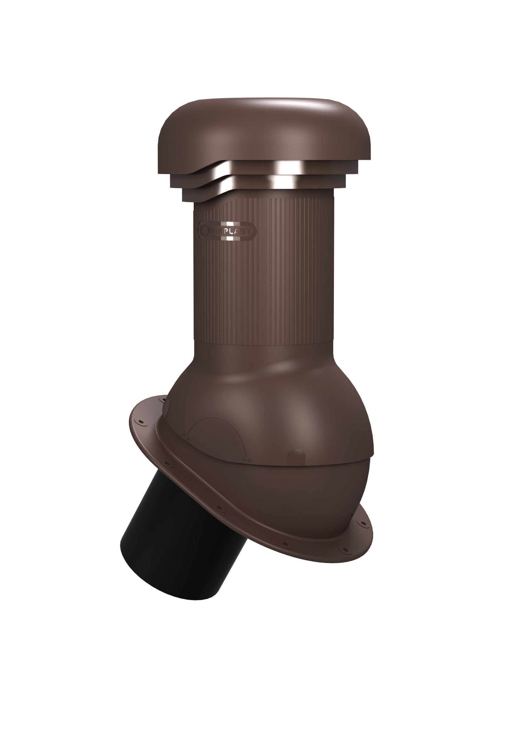 Větrací Komín 125 mm pro asfaltový šindel , střešní lepenku, plech