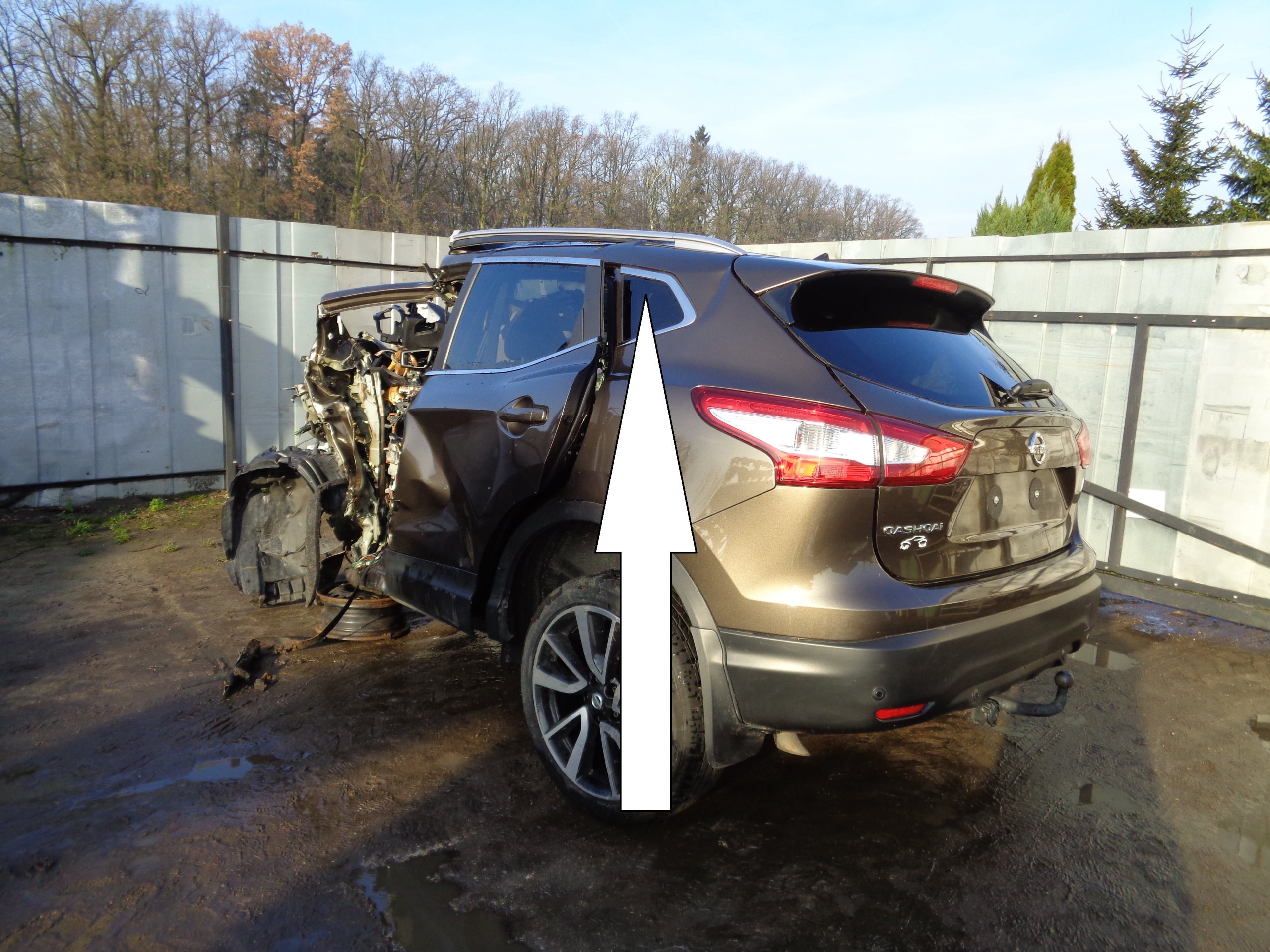 Кузовное стекло левое заднее NISSAN QASHQAI II J11