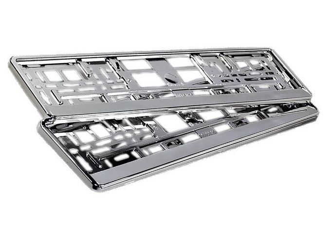 

Ramki pod Tablice Rejestracyjna Chrom Zestaw 2 Szt