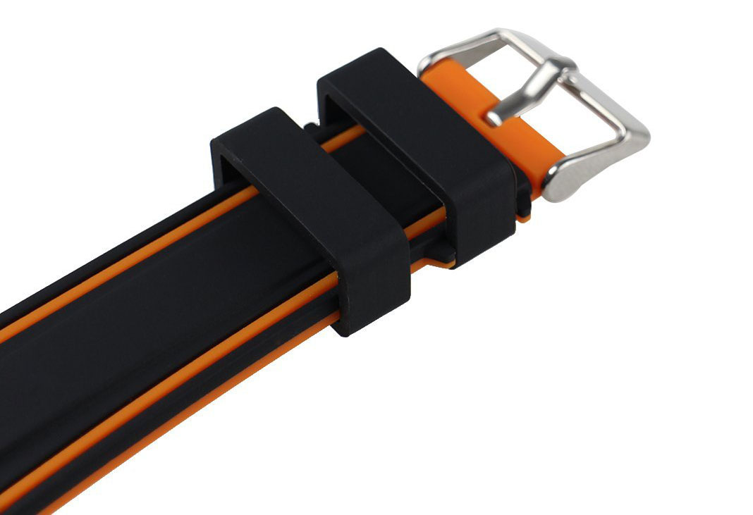 POMARAŃCZOWY PASEK do SAMSUNG GALAXY WATCH 42mm Model granatowy