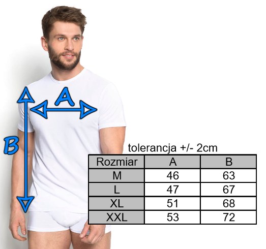 KOSZULKA MĘSKA HENDERSON RED LINE 3 szt r XL Dekolt okrągły