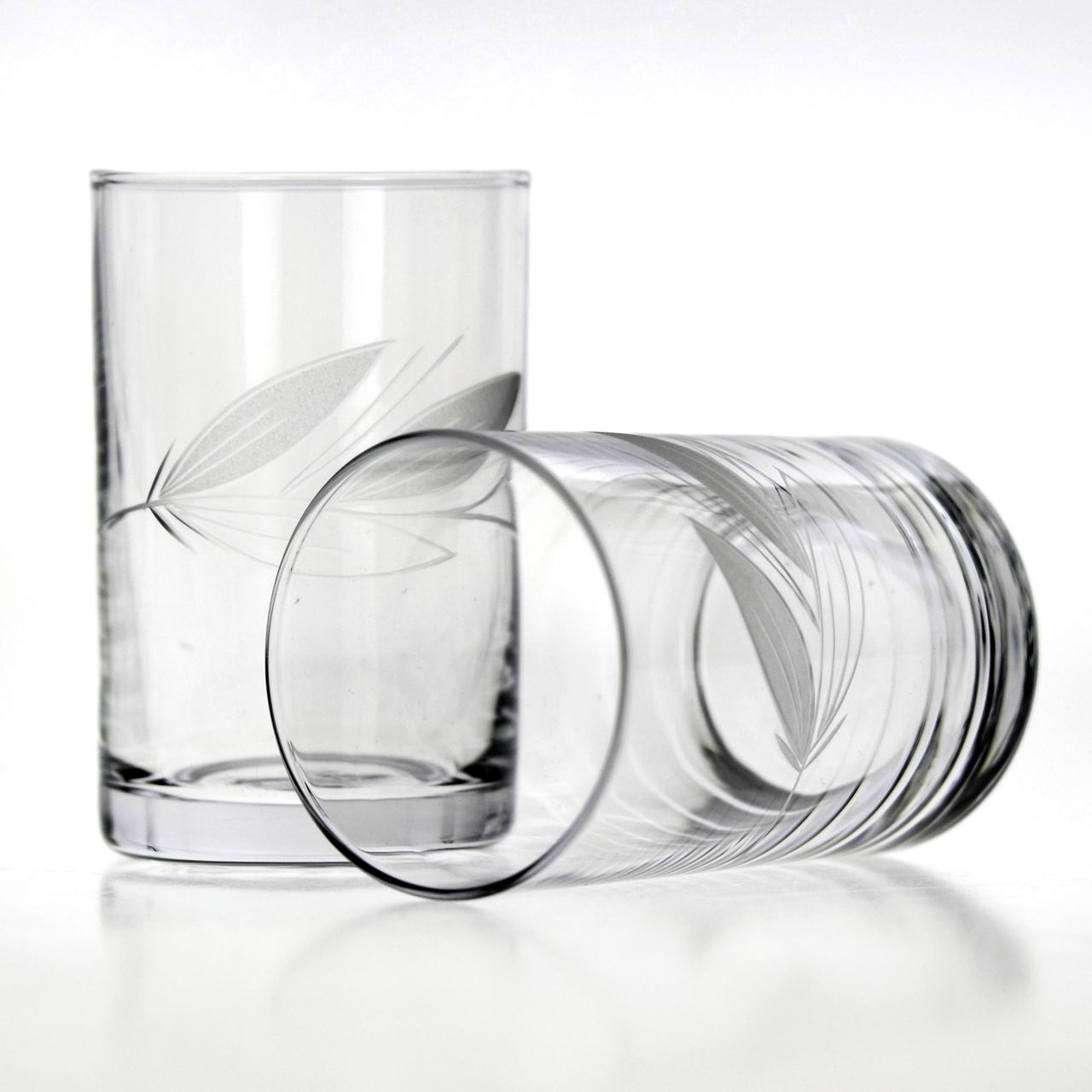 Komplet szkła Gałązka szlif zastawa stołowa 36el Kolor przezroczysty