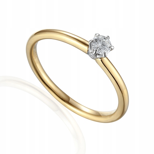 

Złoty 14K Pierścionek Z Diamentem 0,20ct