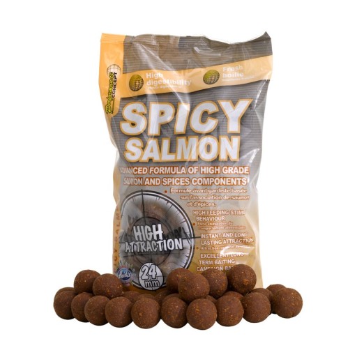 Krmivo pre ryby - Starbaits Spicy Salmon Ball 10mm 1KG