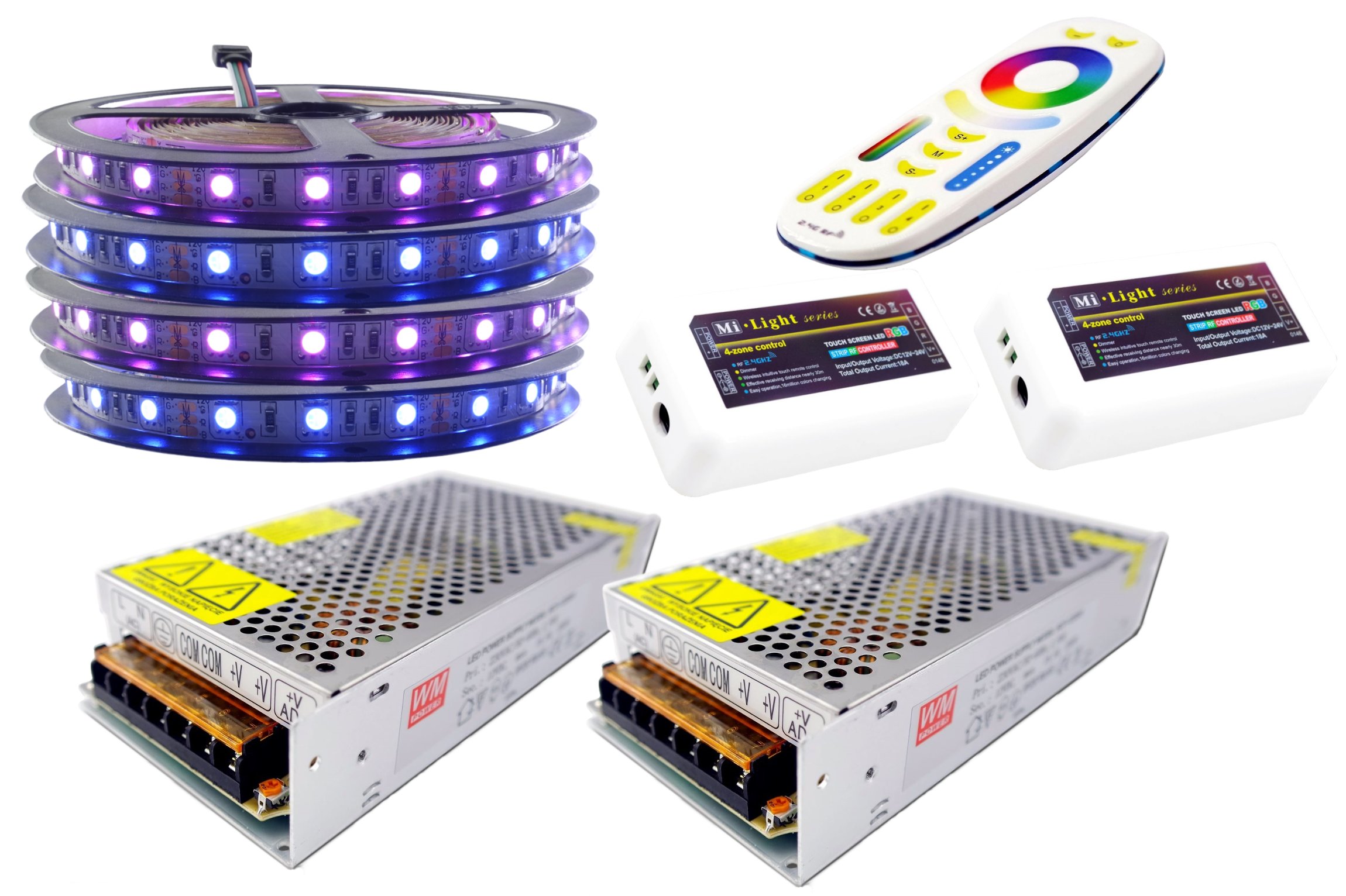 Sada Led pásikov 300 Rgb 5050 Mi-Light Premium 20 m