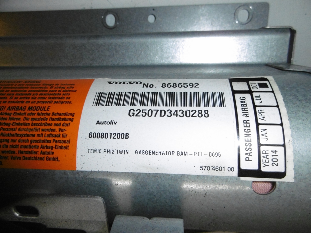 AIR BAG passenger airbag VOLVO XC90