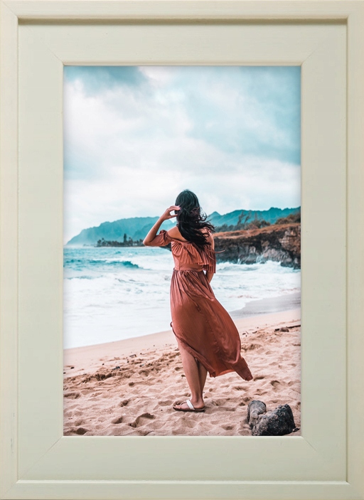 

Ramka Na Zdjęcia Kremowa Rama Drewniana 30x45