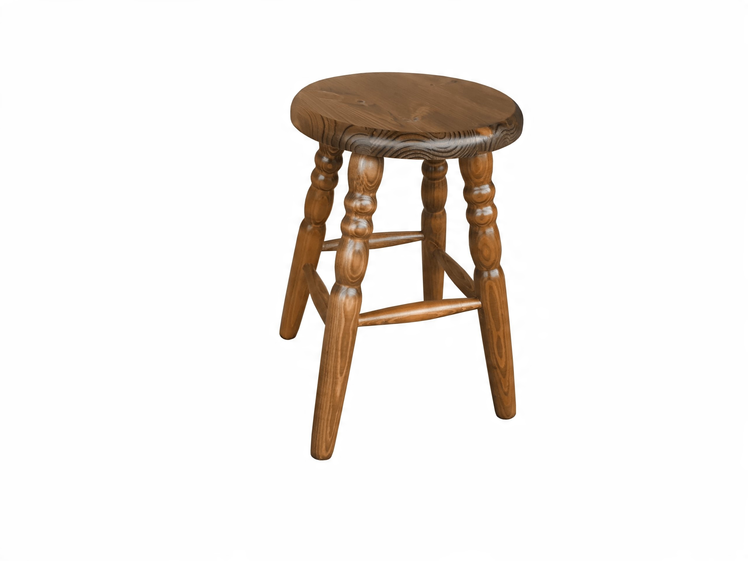 

Taboret Kuchenny Drewniany Toczony Okrągły dąb