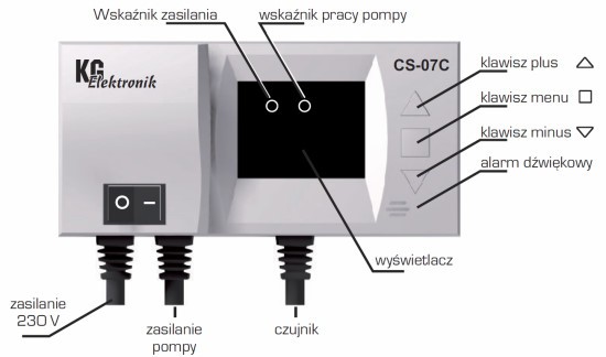 CS-07C STEROWNIK DO POMPY OBIEGOWEJ PODŁOGÓWKI CWU KG ELEKTRONIK Marka inna